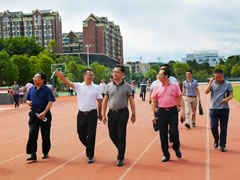 涪城區鄧輝區長一行蒞臨東辰集團視察調研